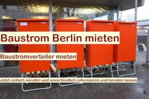Baustromanschluss Berlin