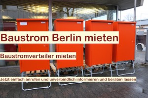 Baustrom Hauptverteiler Berlin